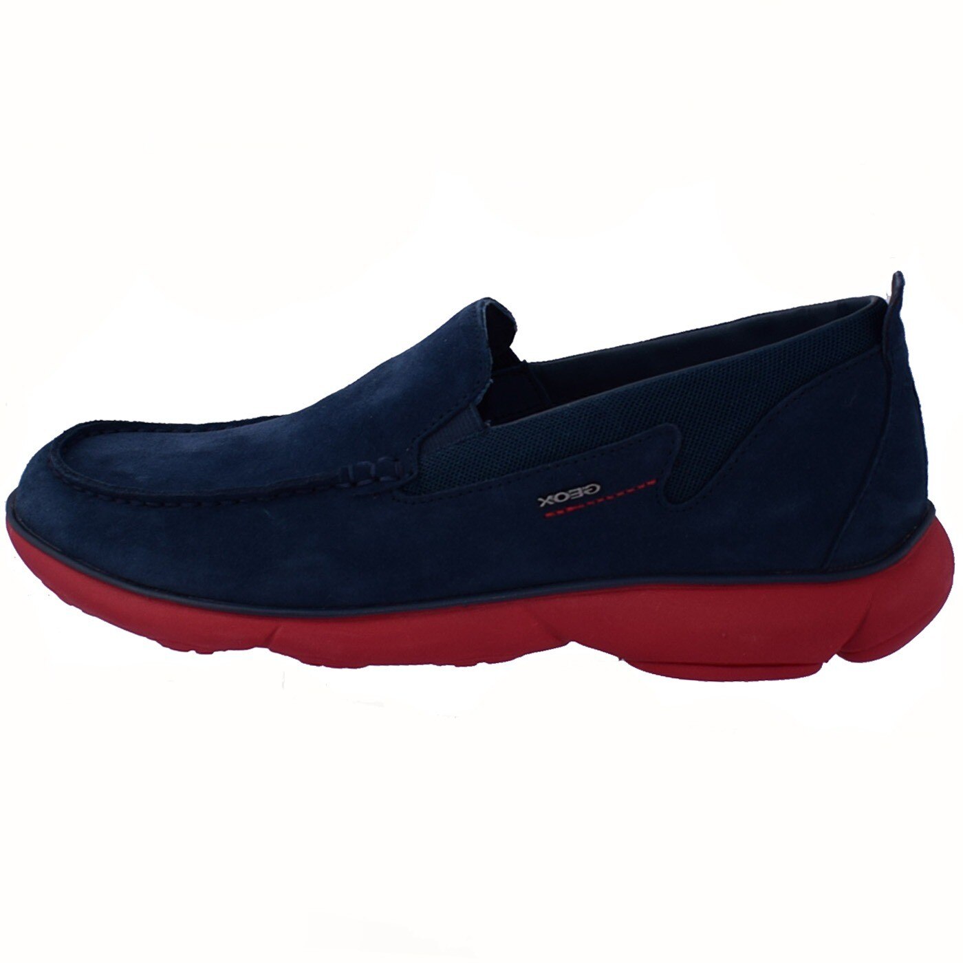 Mocasini barbati, din piele naturala, marca Geox, U82D7D-C0200-42-06, bleumarin, Albastru marin, 44